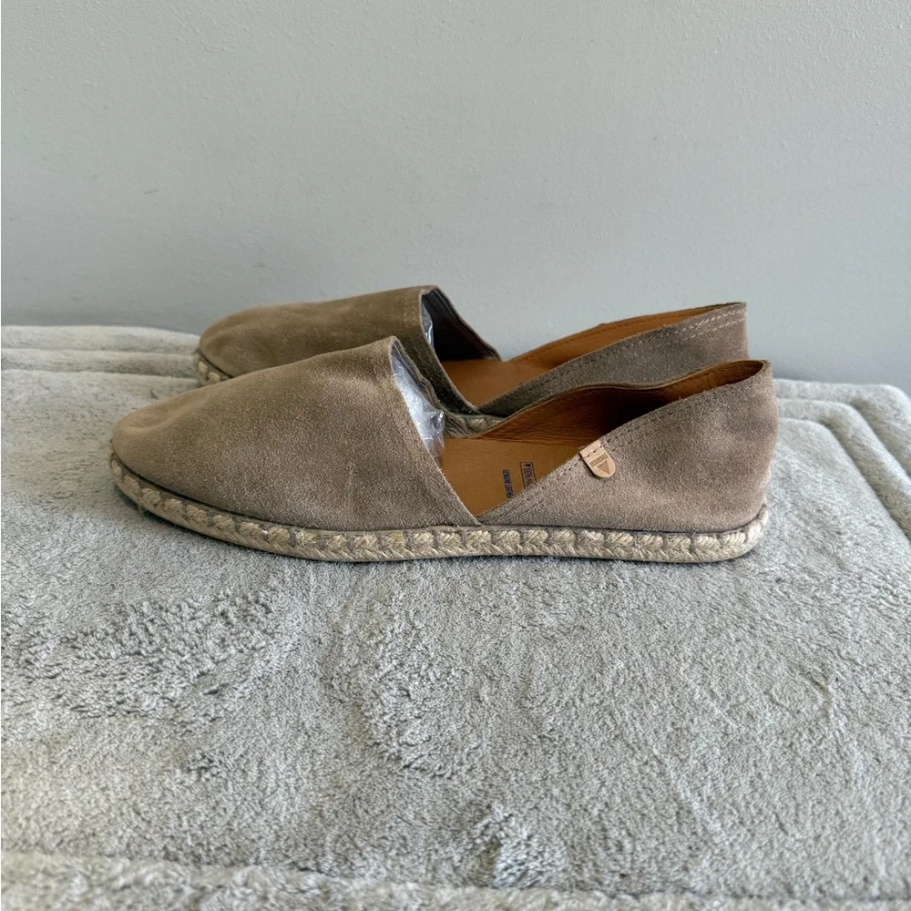 Verbenas Carmen Espadrilles Flats Women's Size EU 42 US‎ 11.5 Tan Beige Suede